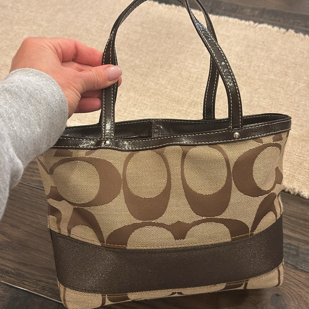 Coach handbag small 5x8 inches